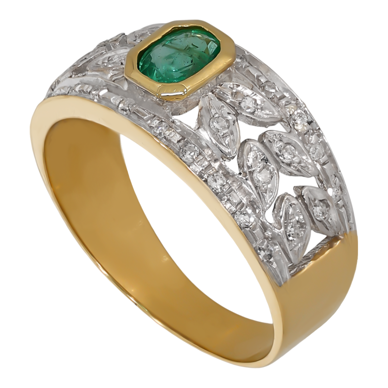 Inel, Aur Mixt, 18 k, 4.99 gr, cu Diamante, Cod Produs: 690911 - Tezaurshop.ro