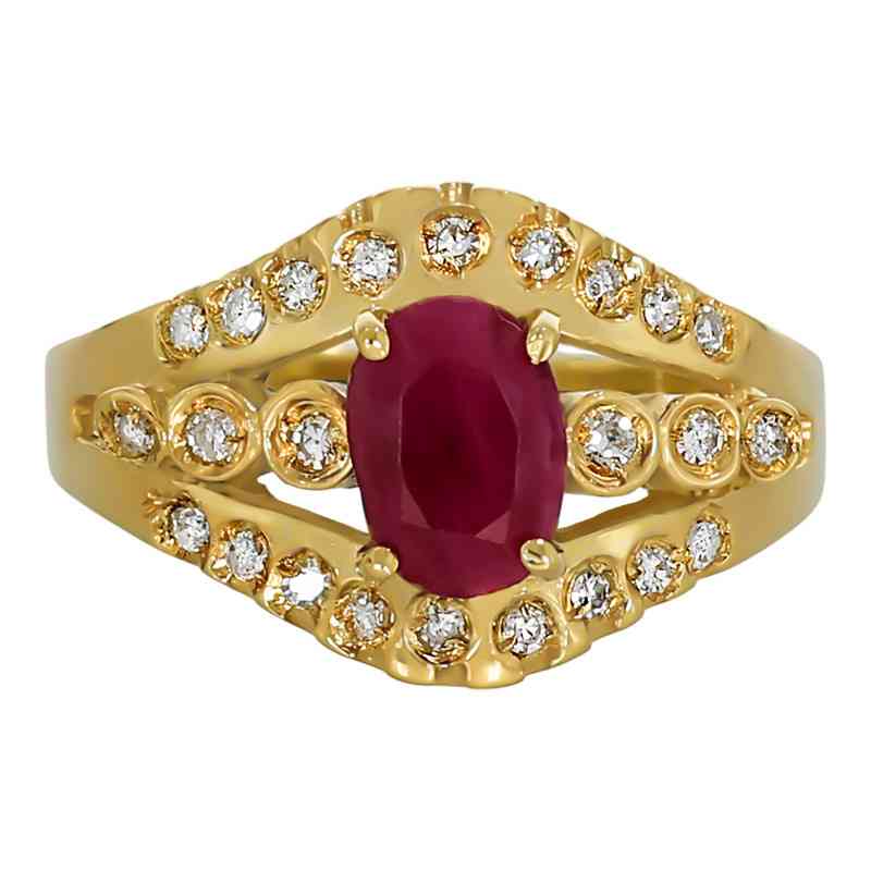 Inel Dama, Aur Galben, 18 k, 5.12 gr, cu Diamante, Cod Produs: 691553