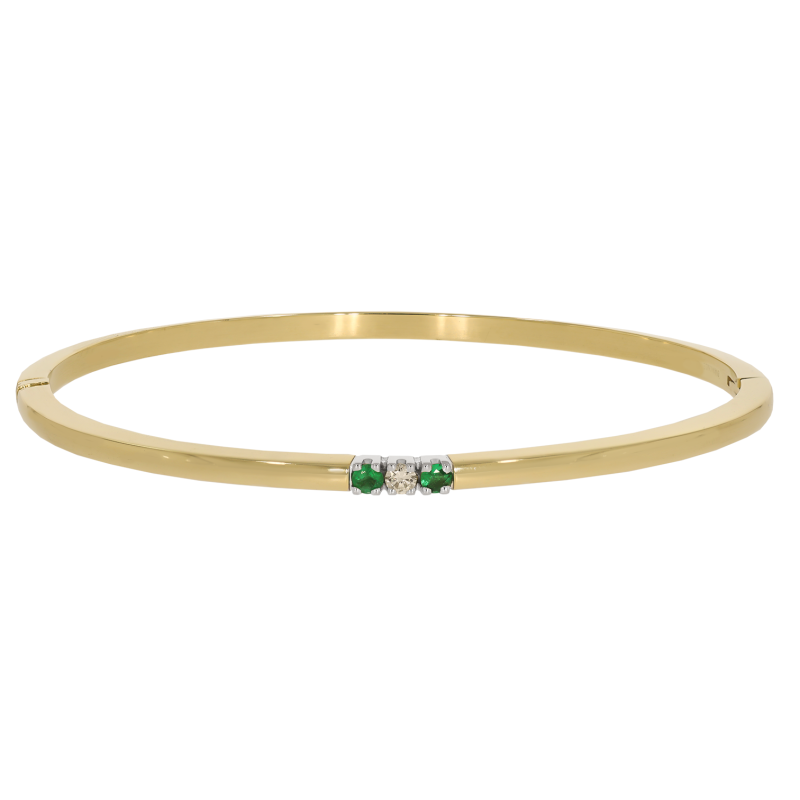 Bratara, Aur Mix, 14 k, 13.5 gr, cu Diamante, Cod Produs: 691982 - Tezaurshop.ro