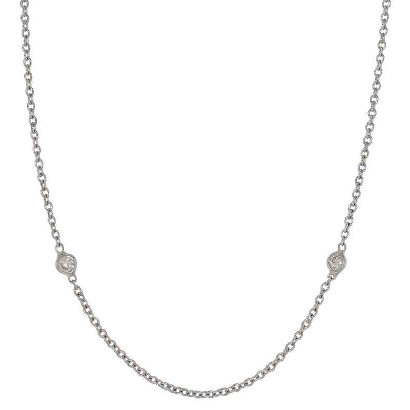 Colier, Aur Alb, 18 k, 1.96 gr, cu Diamante, Cod Produs: 692297