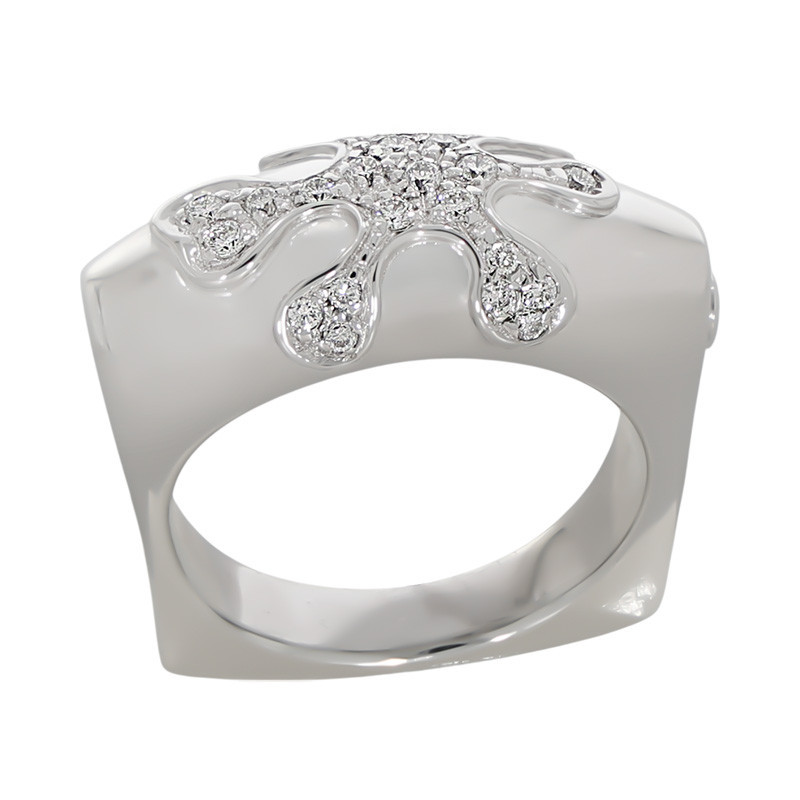 Inel, Aur Alb, 18 k, 11.51 gr, cu Diamante, Cod Produs: 692769