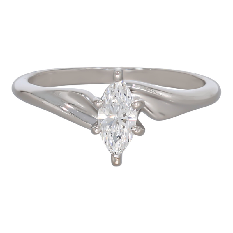 Inel, Aur Alb, 14 k, 2.53 gr, cu Diamante, Cod Produs: 693067