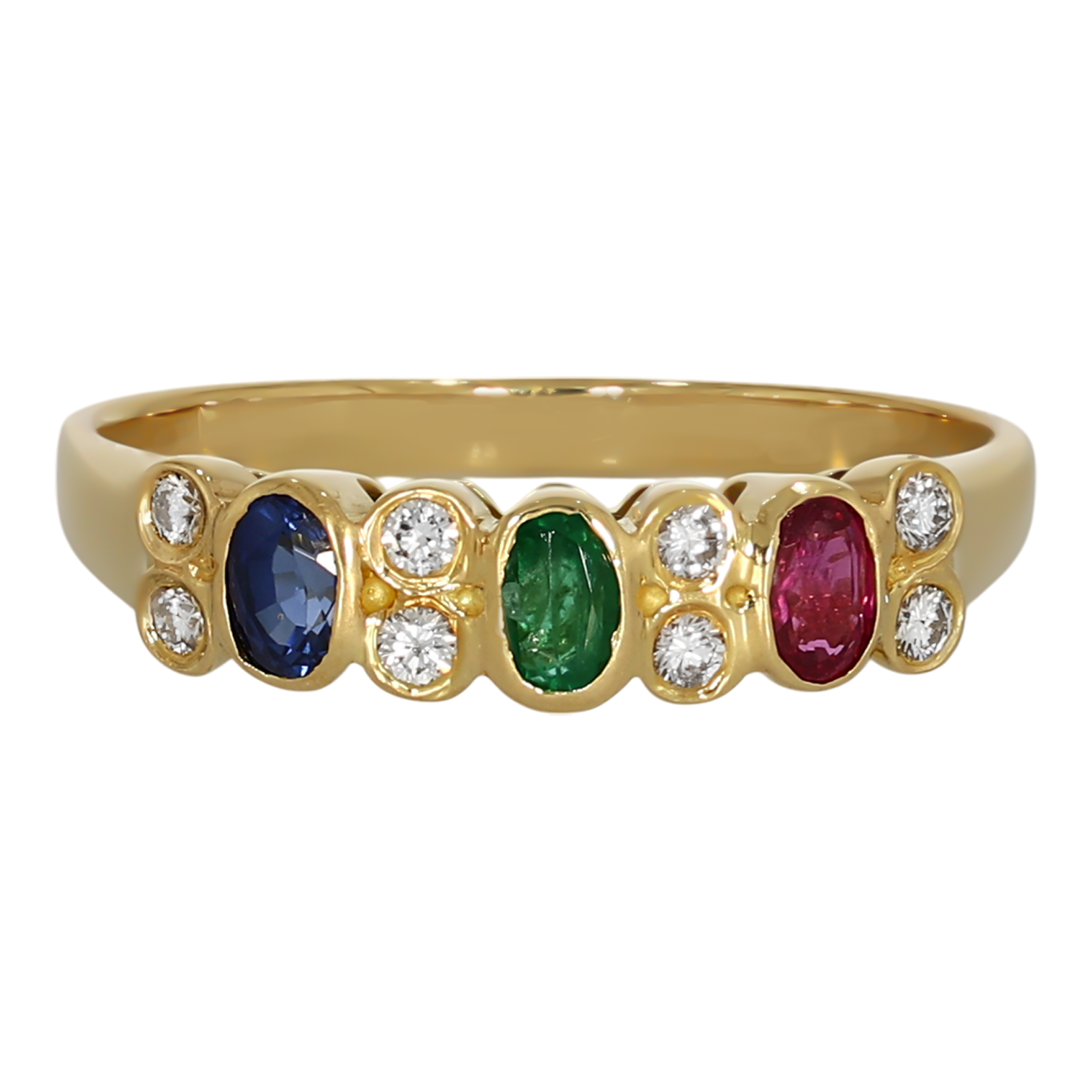 Inel Dama, Aur Galben, 18 k, 2.65 gr, cu Diamante, Cod Produs: 693131