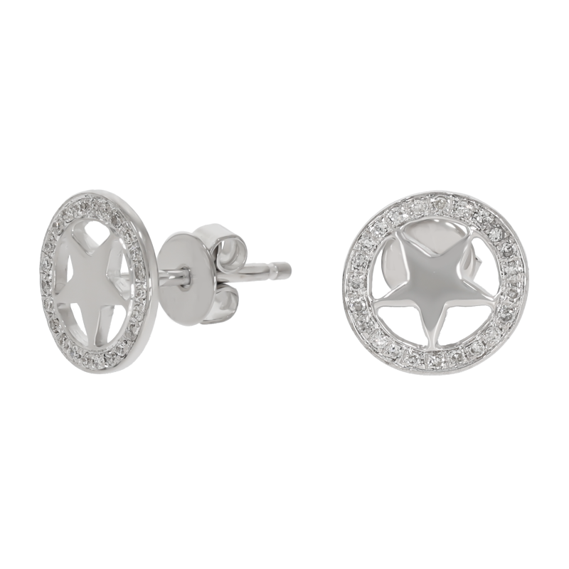 Cercei Cercei, Aur Alb, 14 k, 1.14 gr, Cod Produs: 693676 - Tezaurshop.ro