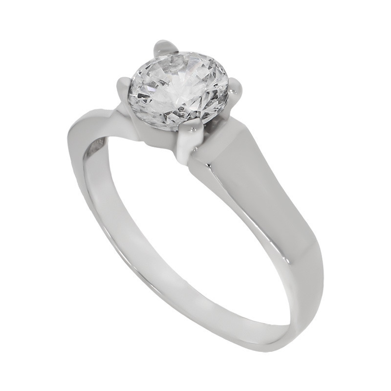 Inel De Logodna, Aur Alb, 14 k, 2.49 gr, Cod Produs: 694856 - Tezaurshop.ro