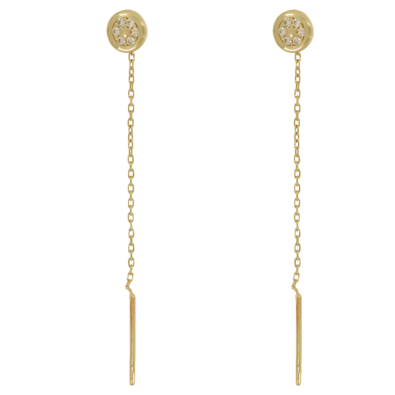 Cercei, Aur Galben, 14 k, 0.98 gr, Cod Produs: 695205 - Tezaurshop.ro