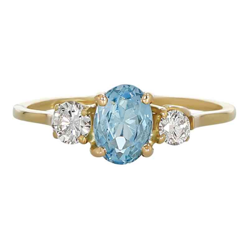 Inel Dama, Aur 18 k, 2.26 gr, cu Diamante, Cod Produs: 697402