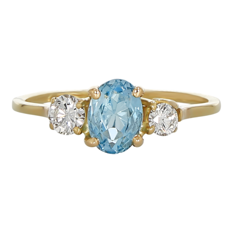 Inel Dama, Aur 18 k, 2.26 gr, cu Diamante, Cod Produs: 697402