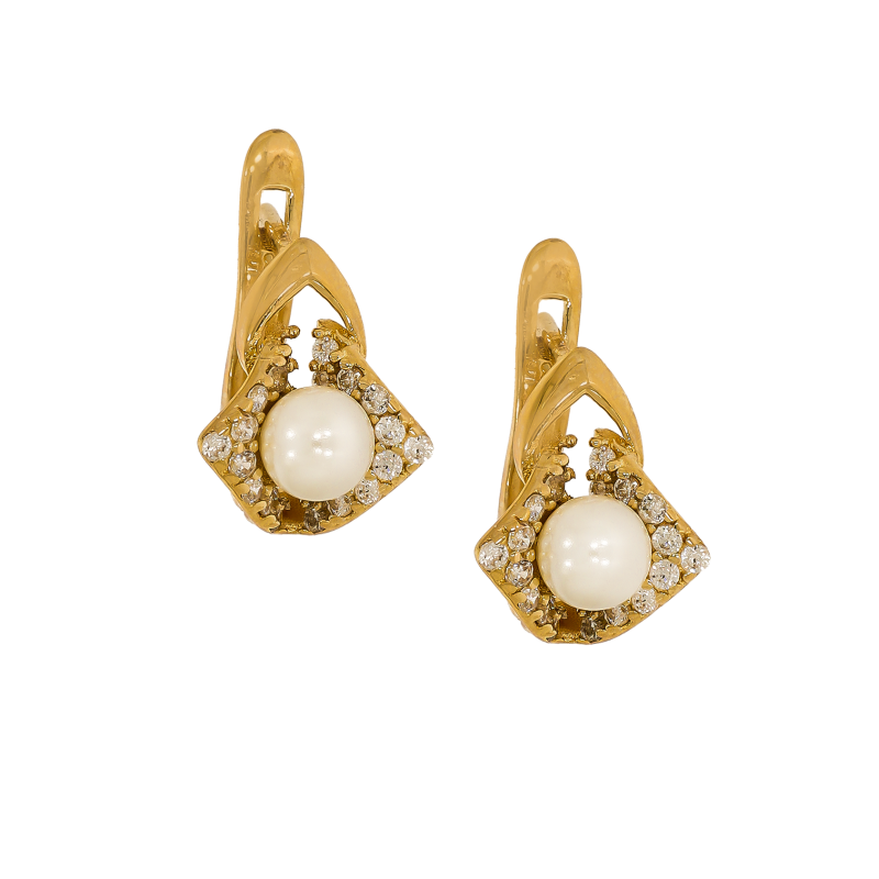 Cercei, Aur Galben, 14 k, 2.2 gr, Cod Produs: 697566 - Tezaurshop.ro