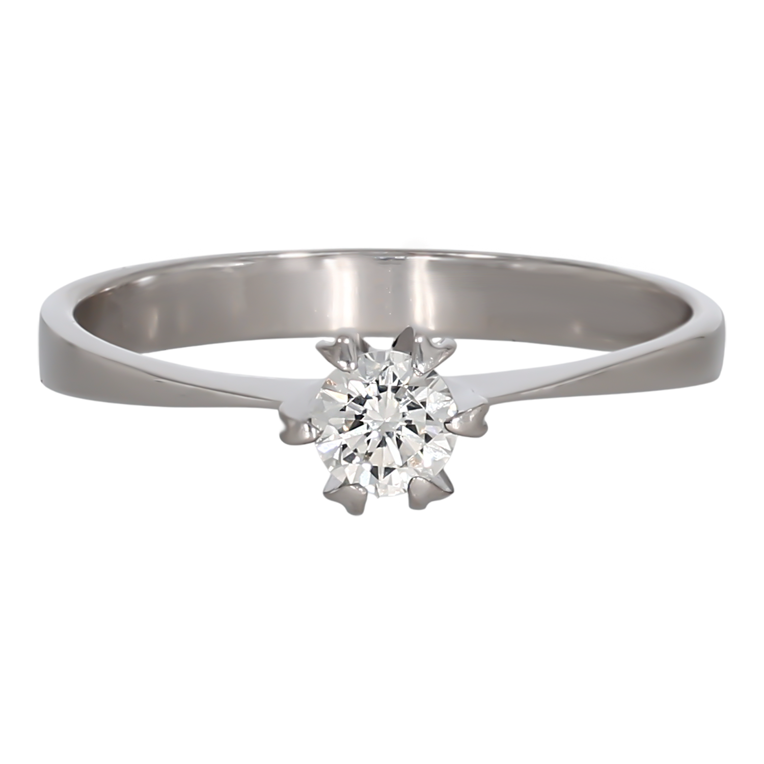 Inel Dama, Aur Alb, 18 k, 1.81 gr, cu Diamante, Cod Produs: 697861