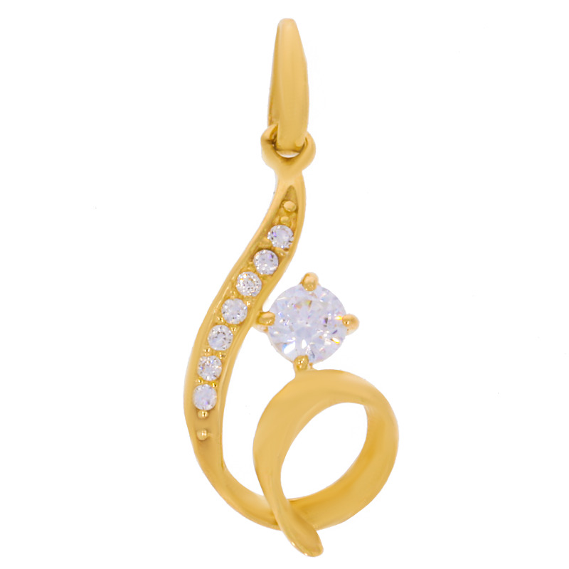 pandantiv din aur aur galben 14k 698011