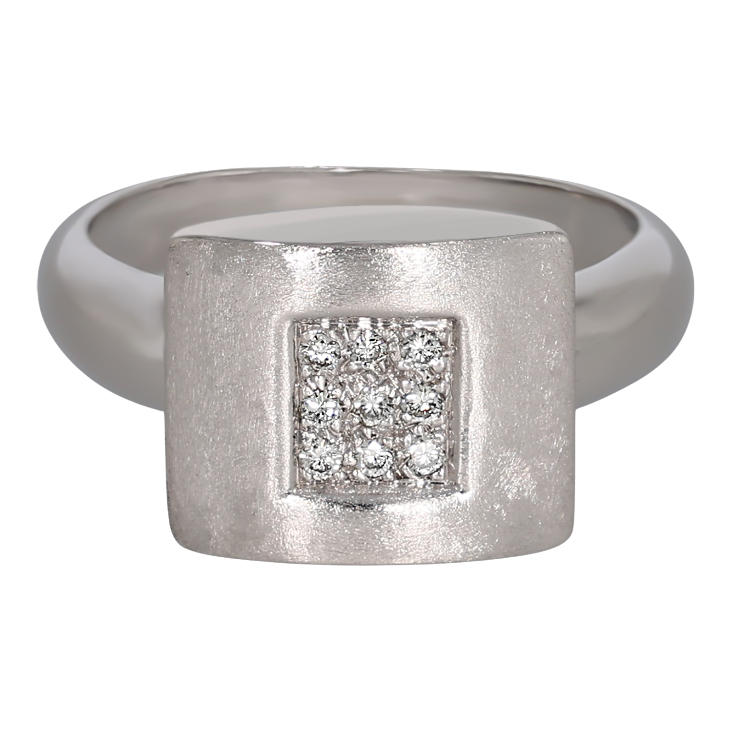 Inel Dama, Aur Alb, 18 k, 5.51 gr, cu Diamante, Cod Produs: 699433