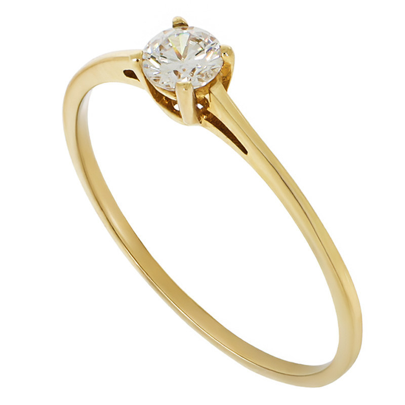 Inel De Logodna, Aur Galben, 14 k, 1.07 gr, Cod Produs: 704437 - Tezaurshop.ro