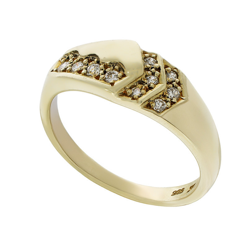 Inel Inel, Aur Galben, 14 k, 3.31 gr, cu Diamante, Cod Produs: 706023 - Tezaurshop.ro
