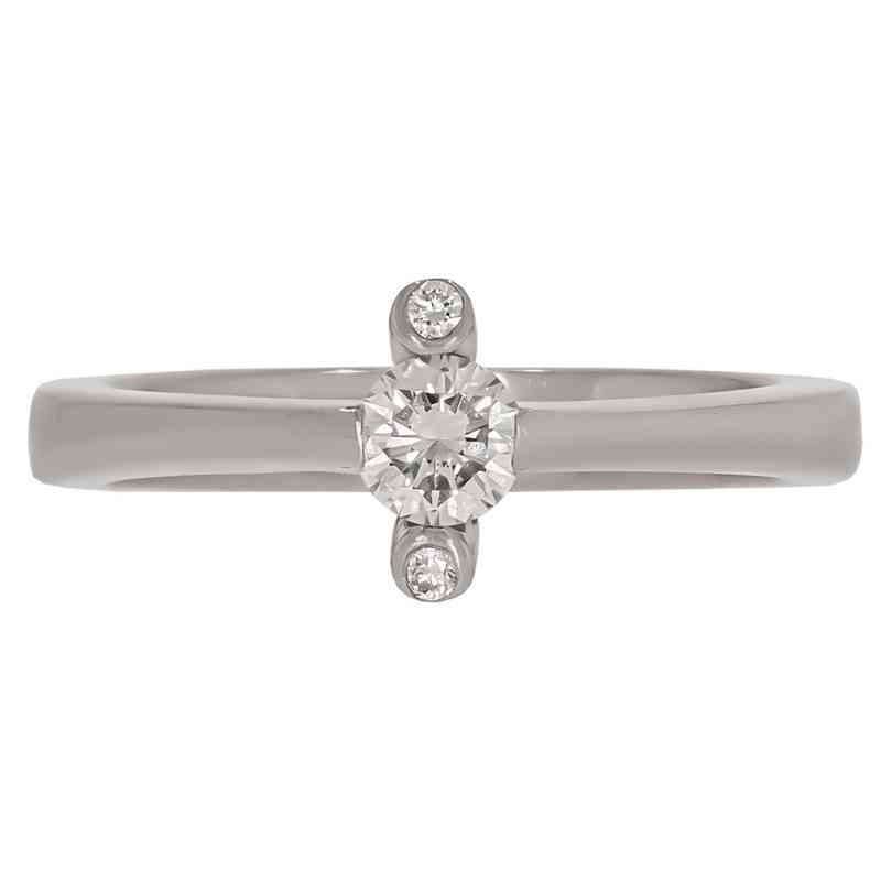Inel Dama, Aur Alb, 18 k, 5.13 gr, cu Diamante, Cod Produs: 706169