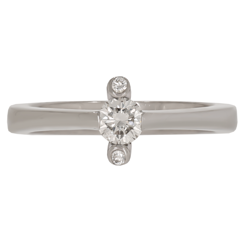 Inel Dama, Aur Alb, 18 k, 5.13 gr, cu Diamante, Cod Produs: 706169