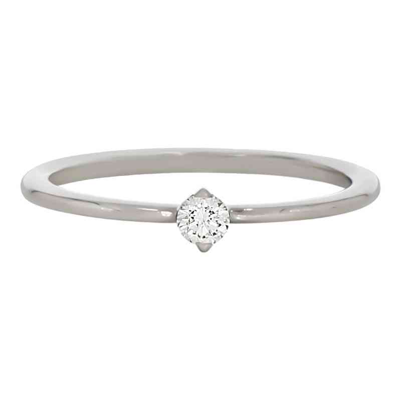 Inel De Logodna, Aur 14 k, 1.3 gr, cu Diamante, Cod Produs: 706944
