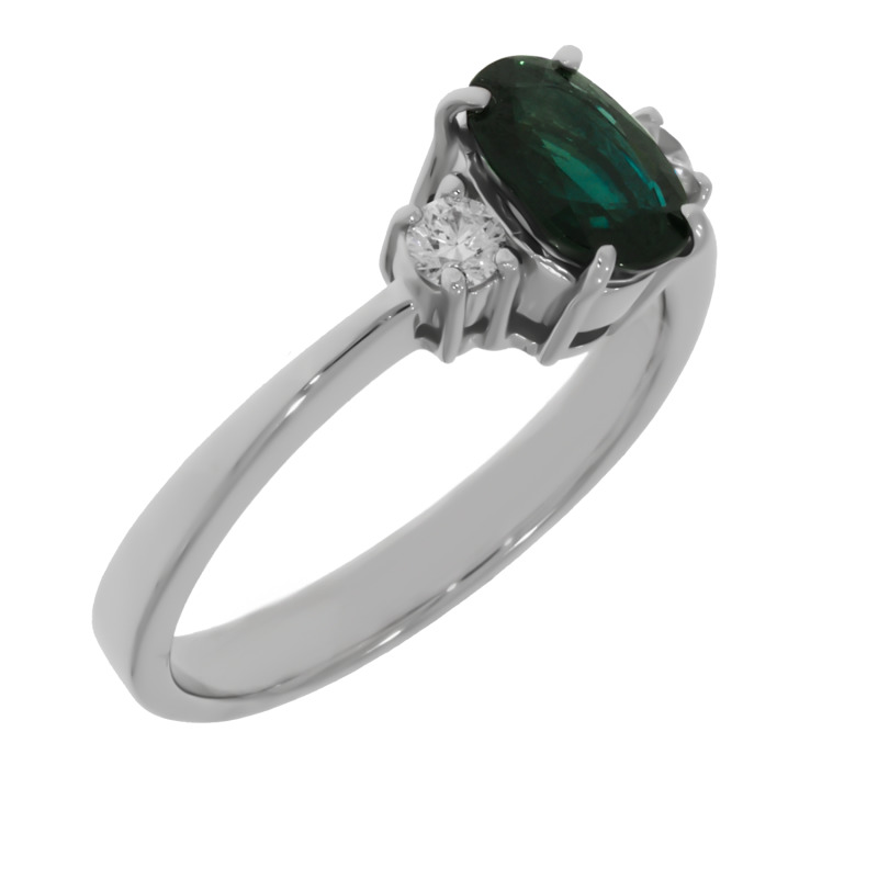 Inel, Aur Alb, 14 k, 3.64 gr, cu Diamante, Cod Produs: 709403