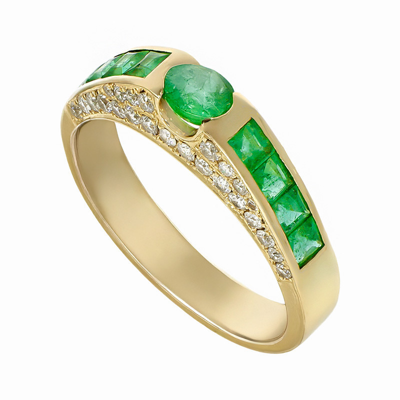 Inel, Aur Galben, 14 k, 4.82 gr, cu Diamante, Cod Produs: 710347 - Tezaurshop.ro