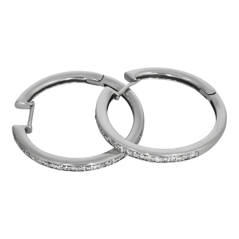 Cercei Aur - Cercei, Aur Alb, 18 k, 7.24 gr, Cod Produs: 711059