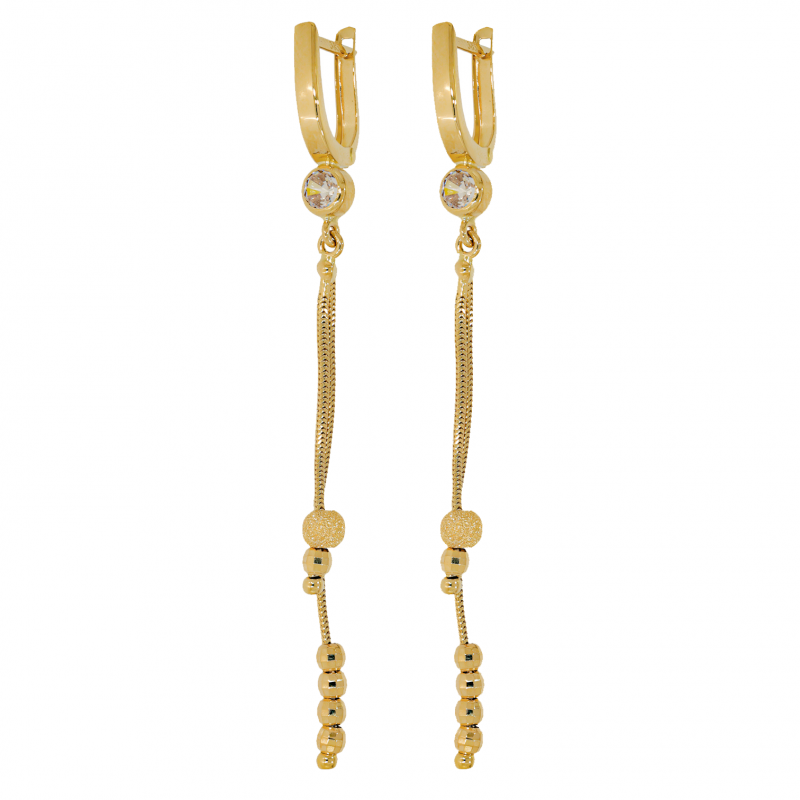 Cercei, Aur Galben, 14 k, 3.89 gr, Cod Produs: 713165 - Tezaurshop.ro