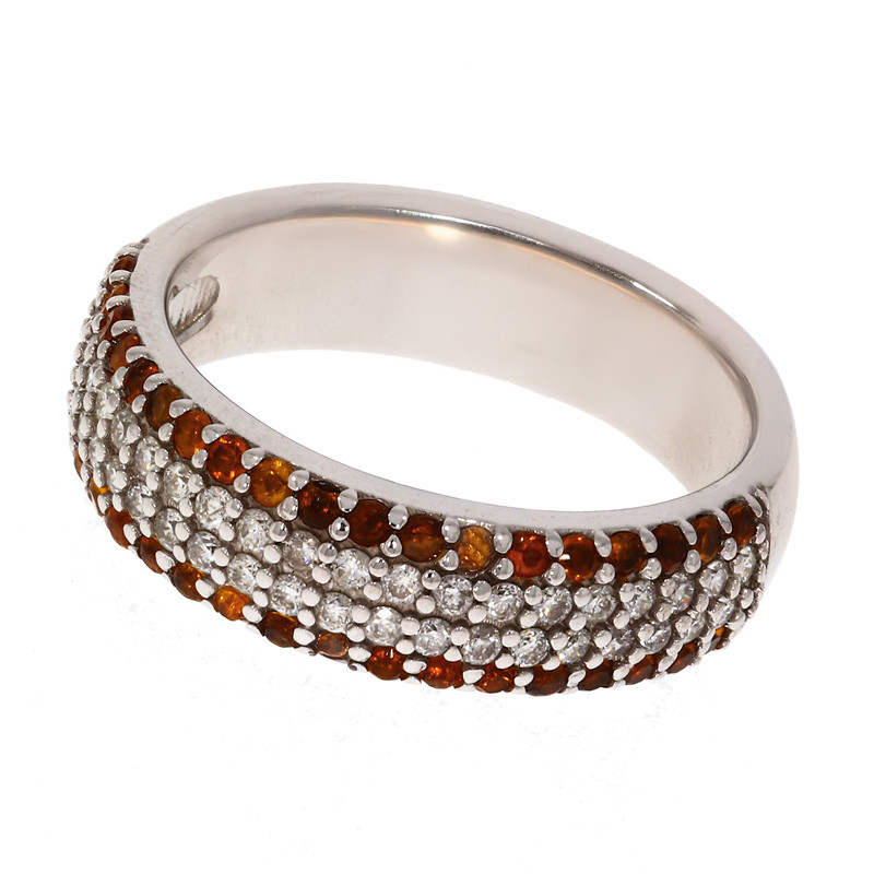 Inel Dama, Aur Alb, 14 k, 6.05 gr, cu Diamante, Cod Produs: 713171