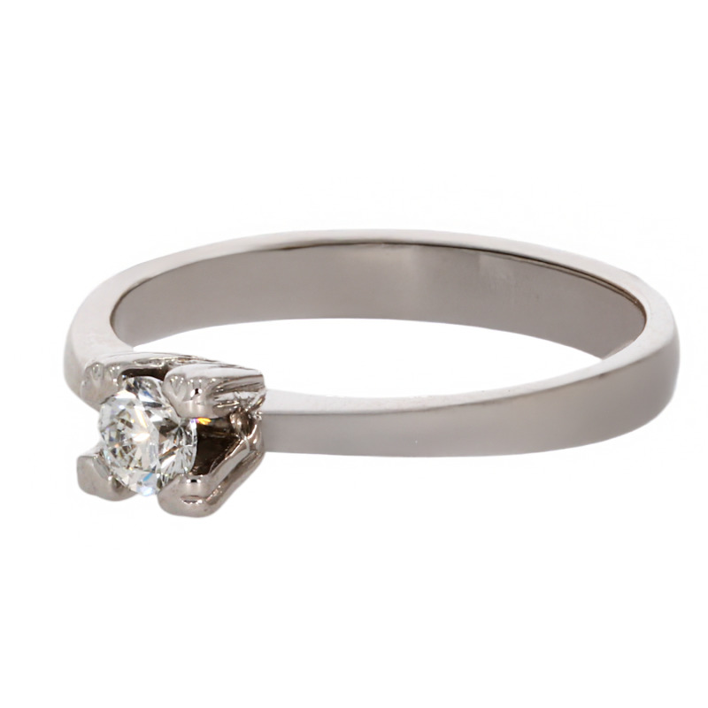 Inel, Aur Alb, 18 k, 2.91 gr, cu Diamante, Cod Produs: 714656