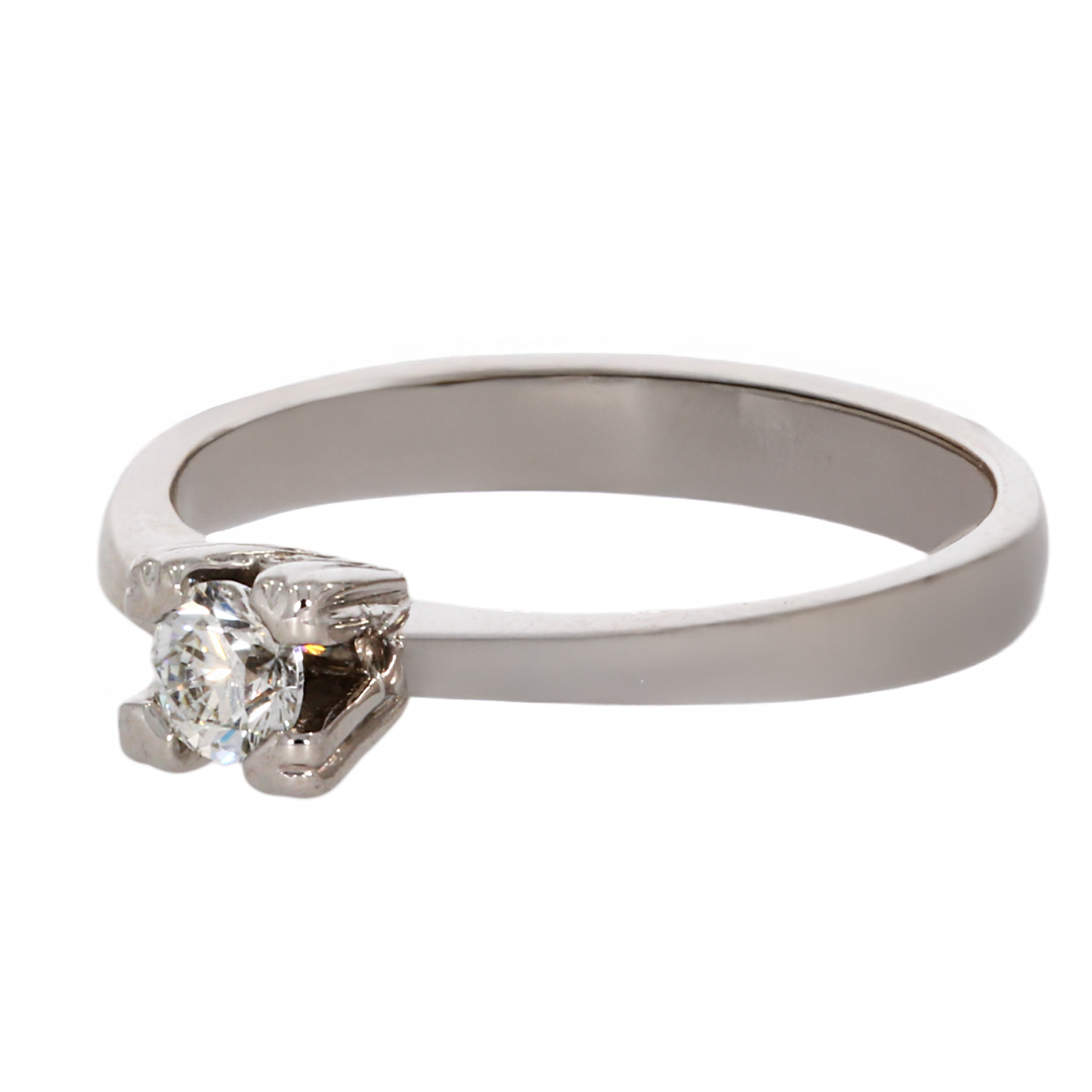 Inel Dama, Aur Alb, 18 k, 2.91 gr, cu Diamante, Cod Produs: 714656