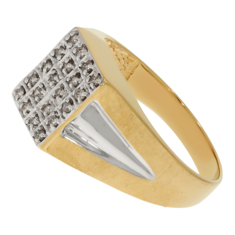 Inel, Aur Galben, 14 k, 4.3 gr, cu Diamante, Cod Produs: 716672