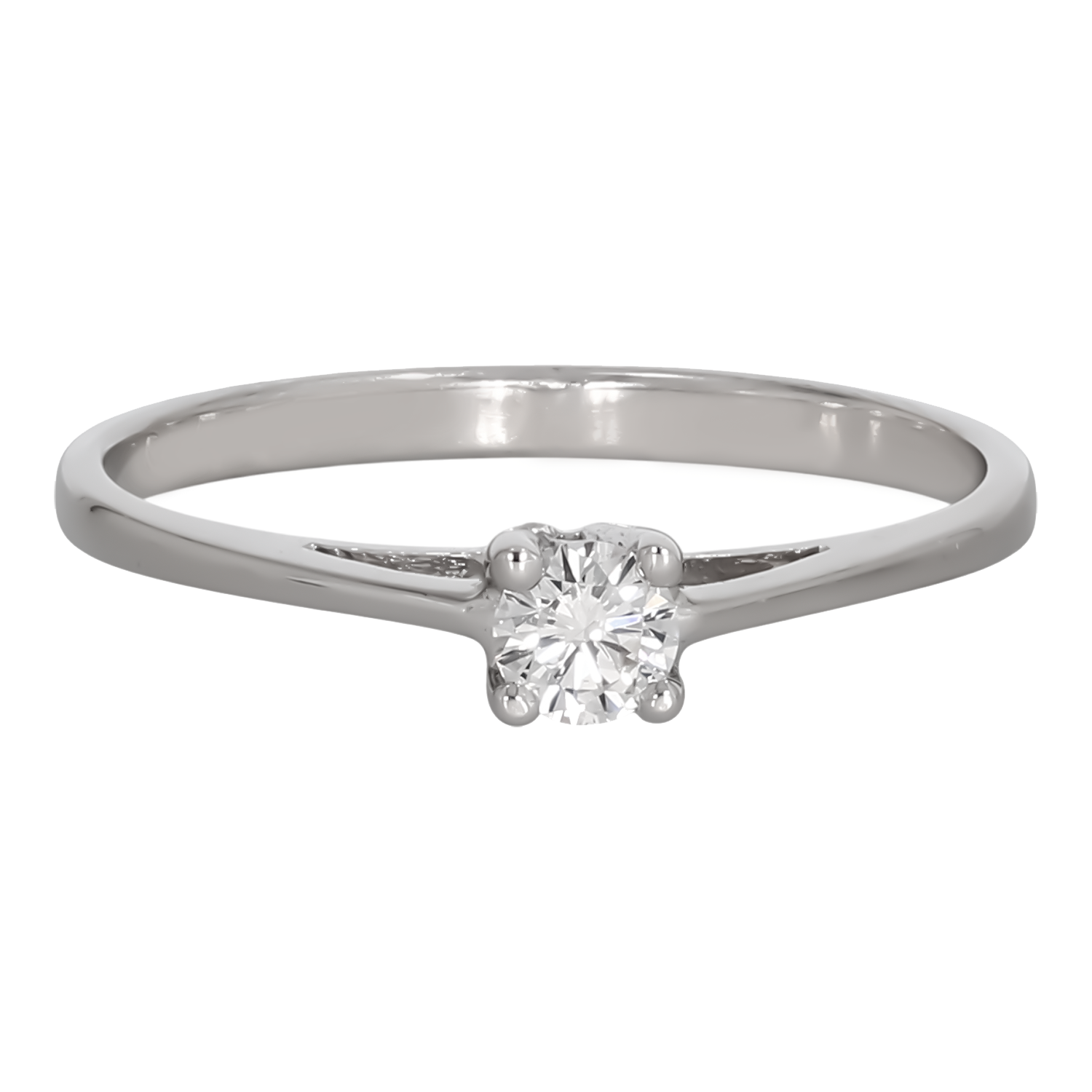 Inel Dama, Aur Alb, 18 k, 1.36 gr, cu Diamante, Cod Produs: 717445
