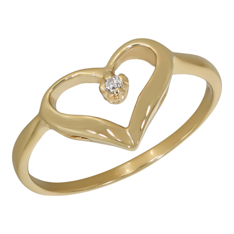 inel din aur aur galben 14k 718254