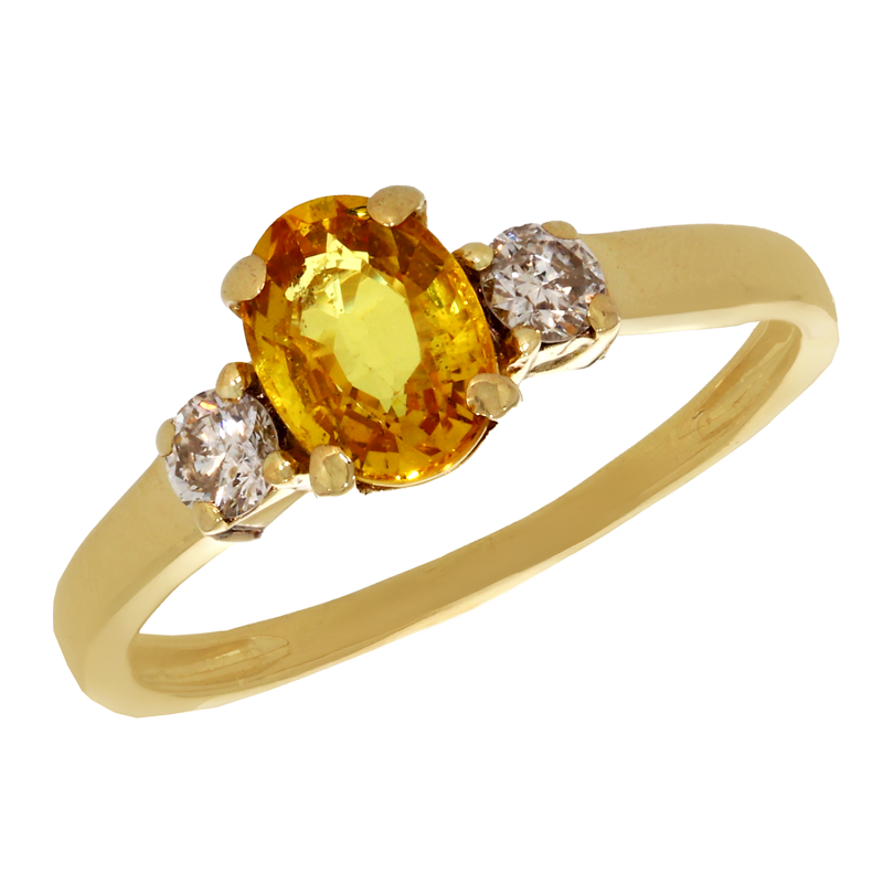 Inel, Aur Galben, 18 k, 2.37 gr, cu Diamante, Cod Produs: 720800 - Tezaurshop.ro