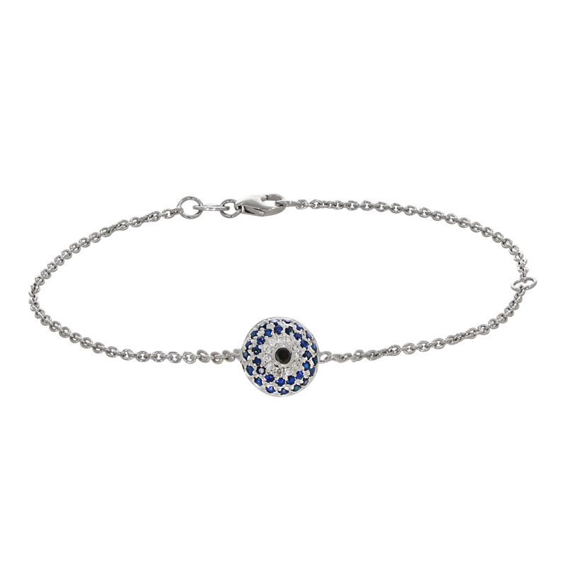 Bratara, Aur Alb, 18 k, 3.39 gr, cu Diamante, Cod Produs: 721210 - Tezaurshop.ro