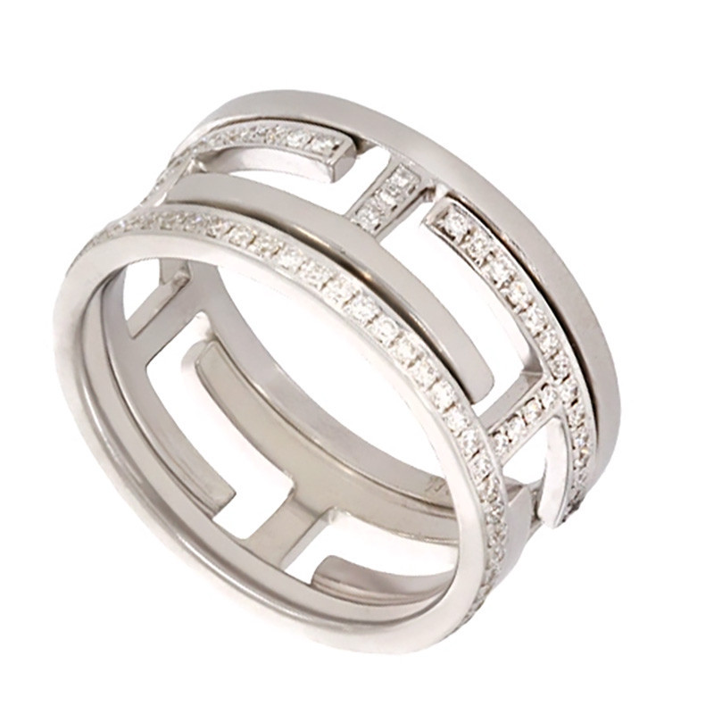 Inel, Aur Alb, 18 k, 6.91 gr, cu Diamante, Cod Produs: 721223 - Tezaurshop.ro
