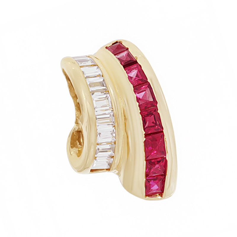Pandantiv, Aur Galben, 18 k, 0.94 gr, cu Diamante, Cod Produs: 729223 - Tezaurshop.ro