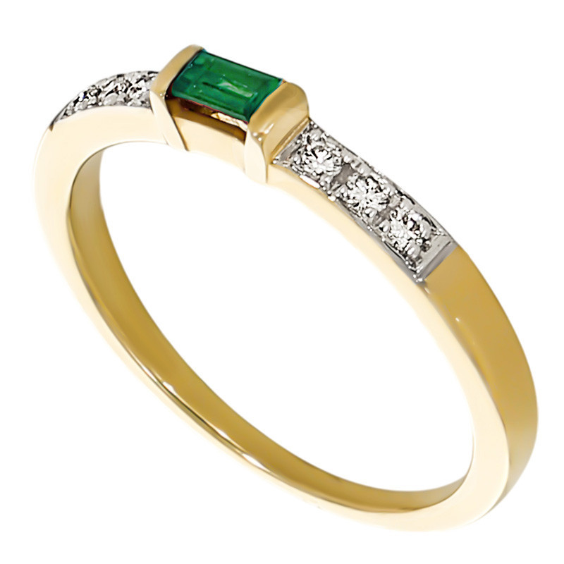 Inel, Aur Galben, 14 k, 2.42 gr, cu Diamante, Cod Produs: 729444 - Tezaurshop.ro