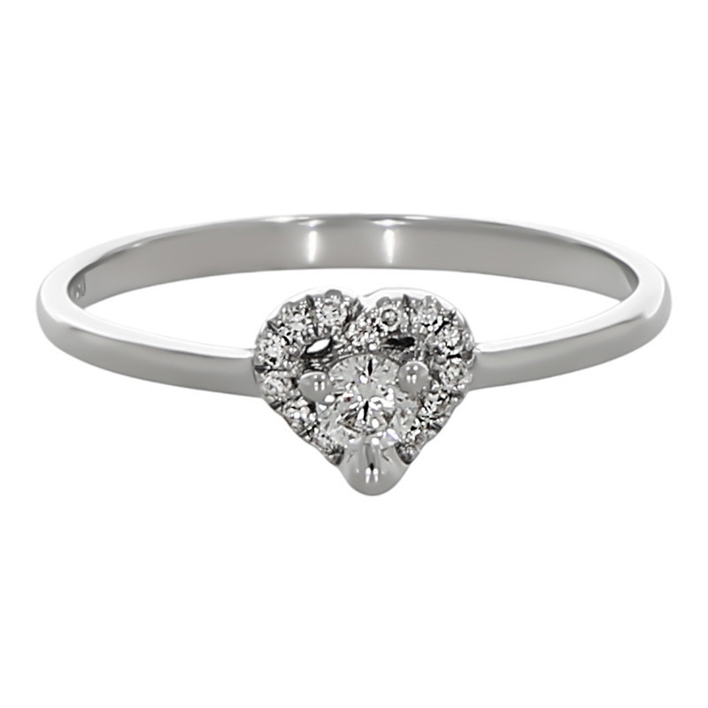 opel corsa d 1.3 cdti Inel, Aur Alb, 18 k, 1.3 gr, cu Diamante, Cod Produs: 730299