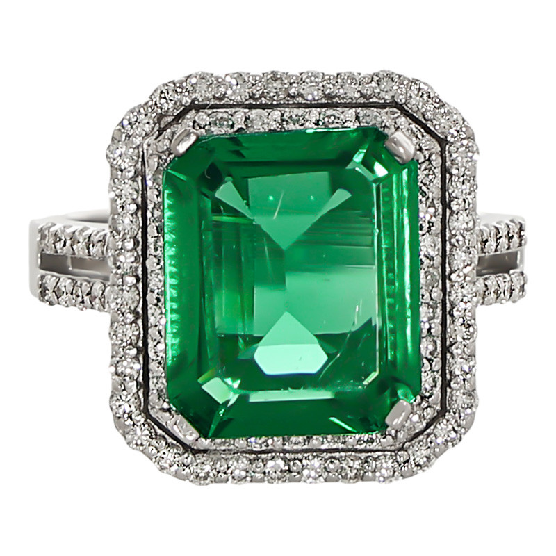 Inel Dama, Aur Alb, 14 k, 6.94 gr, cu Diamante, Cod Produs: 730939