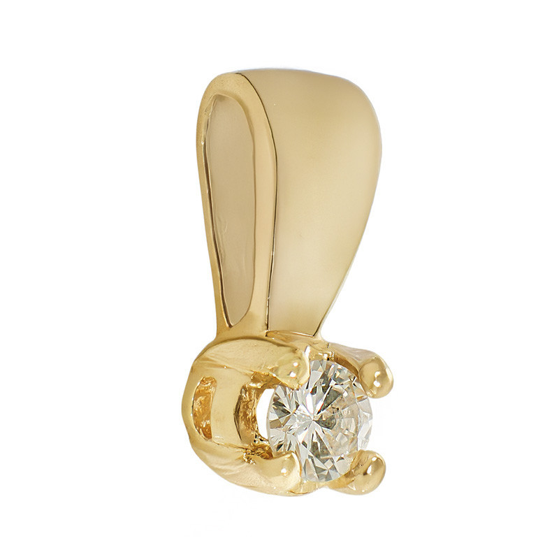 Pandantiv, Aur Alb, 14 k, 0.56 gr, cu Diamante, Cod Produs: 735429