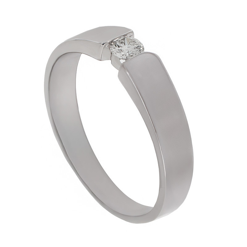 Inel, Aur Alb, 14 k, 3.79 gr, cu Diamante, Cod Produs: 735587 - Tezaurshop.ro