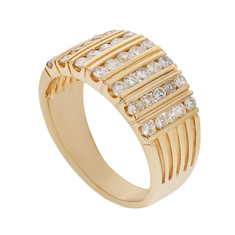 Inel, Aur Galben, 18 k, 5.37 gr, cu Diamante, Cod Produs: 737023 - Tezaurshop.ro