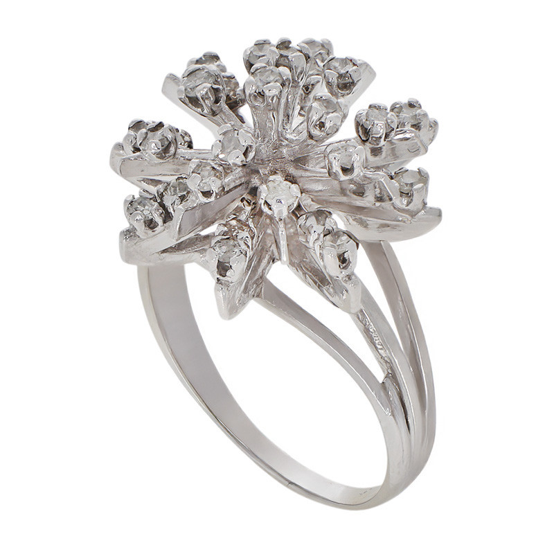 Inel, Aur Alb, 14 k, 7.12 gr, cu Diamante, Cod Produs: 737175 - Tezaurshop.ro