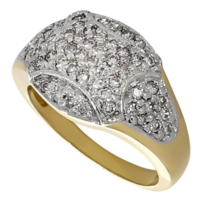 Inel, Aur Mixt, 14 k, 6.24 gr, cu Diamante, Cod Produs: 737176 - Tezaurshop.ro