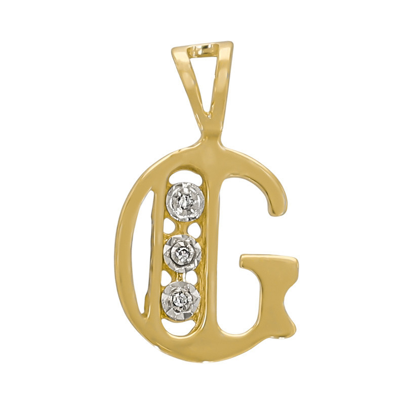 Pandantiv Initiala, Aur Galben, 14 k, 0.97 gr, Cod Produs: 740538 - Tezaurshop.ro