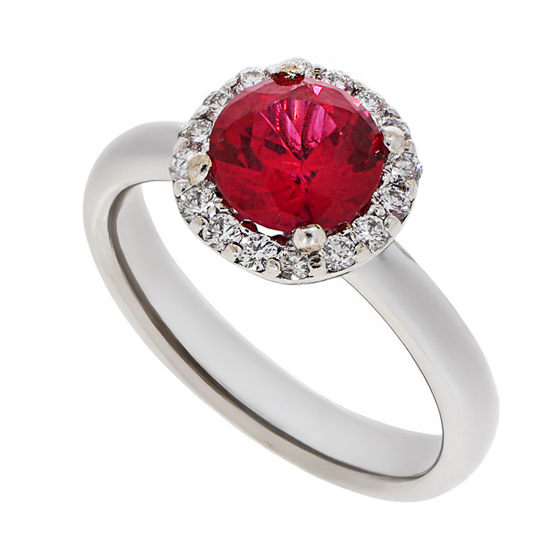 Inel, Aur Alb, 18 k, 4.71 gr, cu Diamante, Cod Produs: 741370 - Tezaurshop.ro