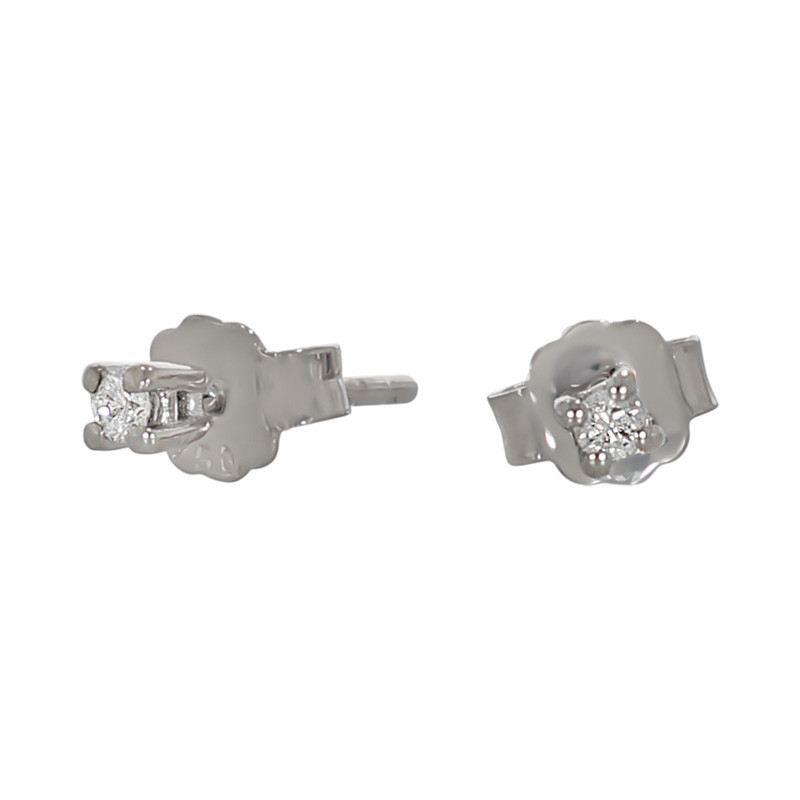 Cercei, Aur Alb, 18 k, 0.89 gr, Cod Produs: 742827 - Tezaurshop.ro