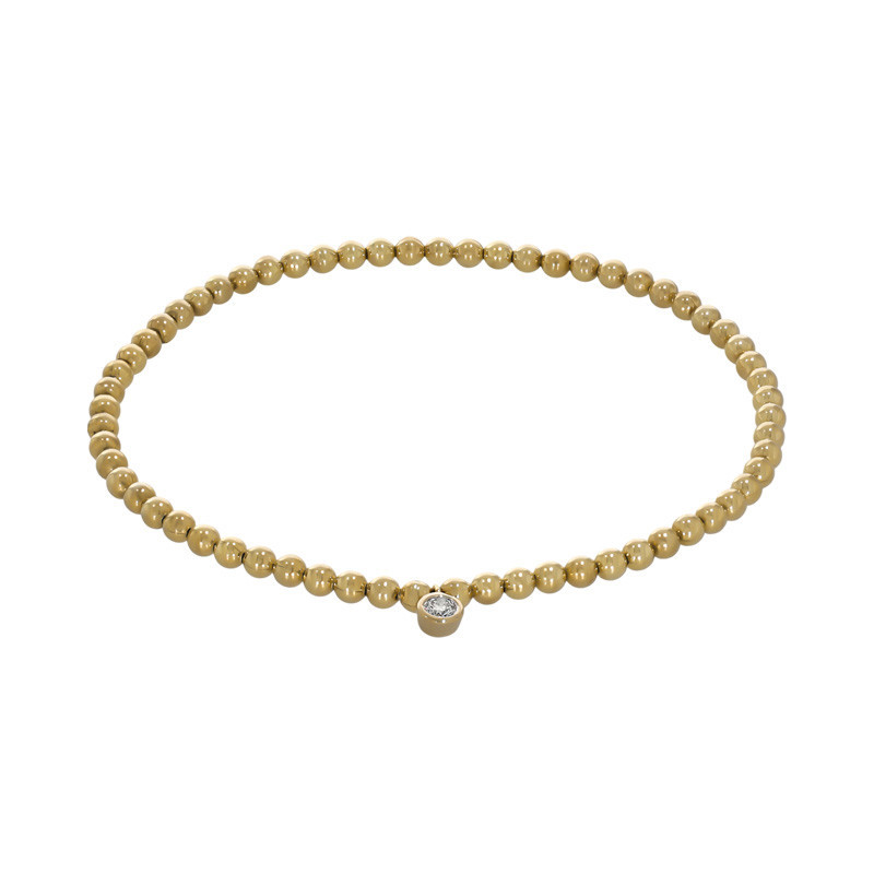 Bratara, Aur Galben, 14 k, 7.45 gr, cu Diamante, Cod Produs: 742877