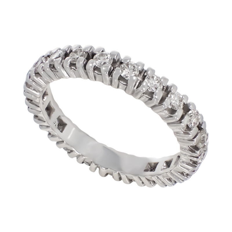 Inel, Aur Alb, 18 k, 3.74 gr, cu Diamante, Cod Produs: 744651 - Tezaurshop.ro