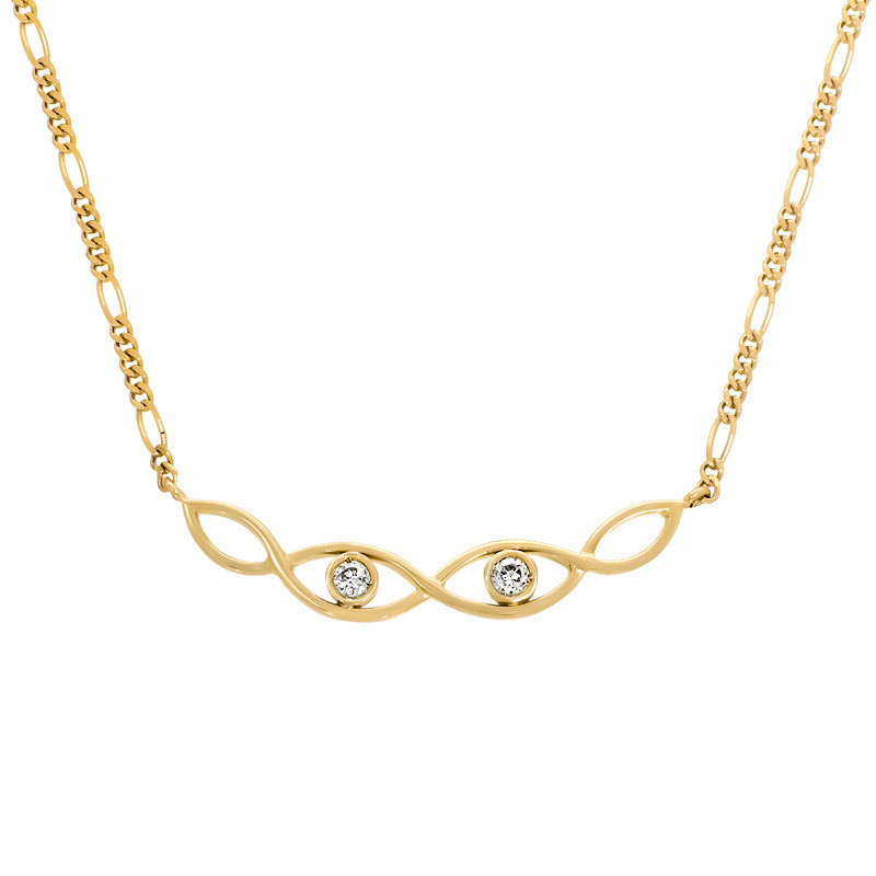 Colier, Aur Galben, 18 k, 7.4 gr, cu Diamante, Cod Produs: 748974