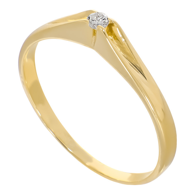 Inel De Logodna, Aur Galben, 14 k, 2.04 gr, Cod Produs: 750374 - Tezaurshop.ro